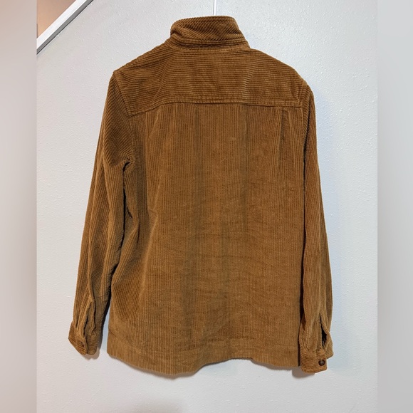 L.L.Bean women’s  Long Sleeve Button-Up Shirt Brown Corduroy Cotton Size L - Picture 8 of 11